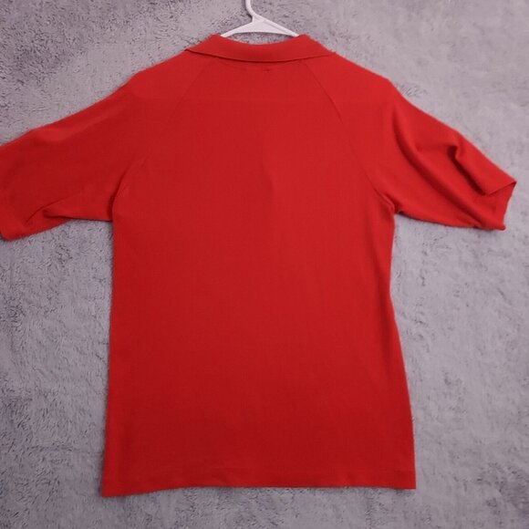 Vintage Champion Polo Shirt Mens Small Patriots Logo Red Golf Nylon Made in USA - Picture 13 of 14
